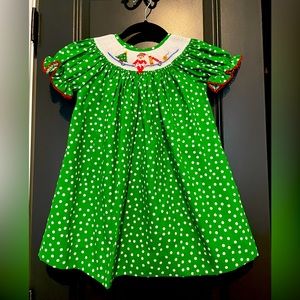Elf on the Shelf Christmas Smocked Dress - 24 months (long!).  New without tags
